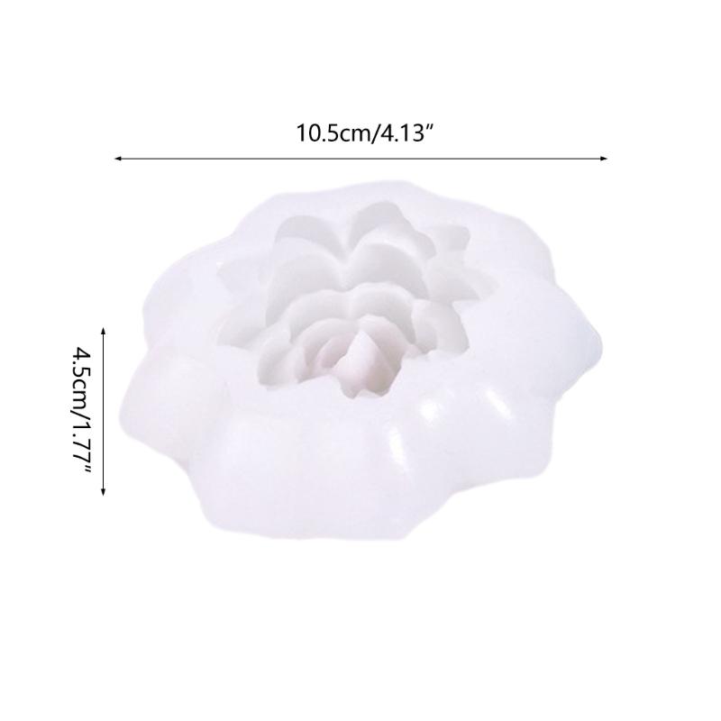 3D Flower Resin Molds 3D Flower Candle Molds for Making Candle Soap Chocolate Fondant Room Decorations Valentines Gift