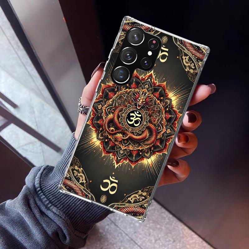 

Mandala Chakra Insist Yoga Phone Case For Samsung Galaxy S23 S24 S25 Edge S26 Ultra S22 + S21 Plus S20 FE Cover Silicone Print S Samsung S22 Ultra