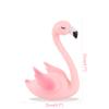 WEIGAO 1Pc Pink Flamingo Soft Pottery Cake Topper Flamingo Hawaiian Theme Kids Birthday Party Decorations Baby Shower Cake Decor