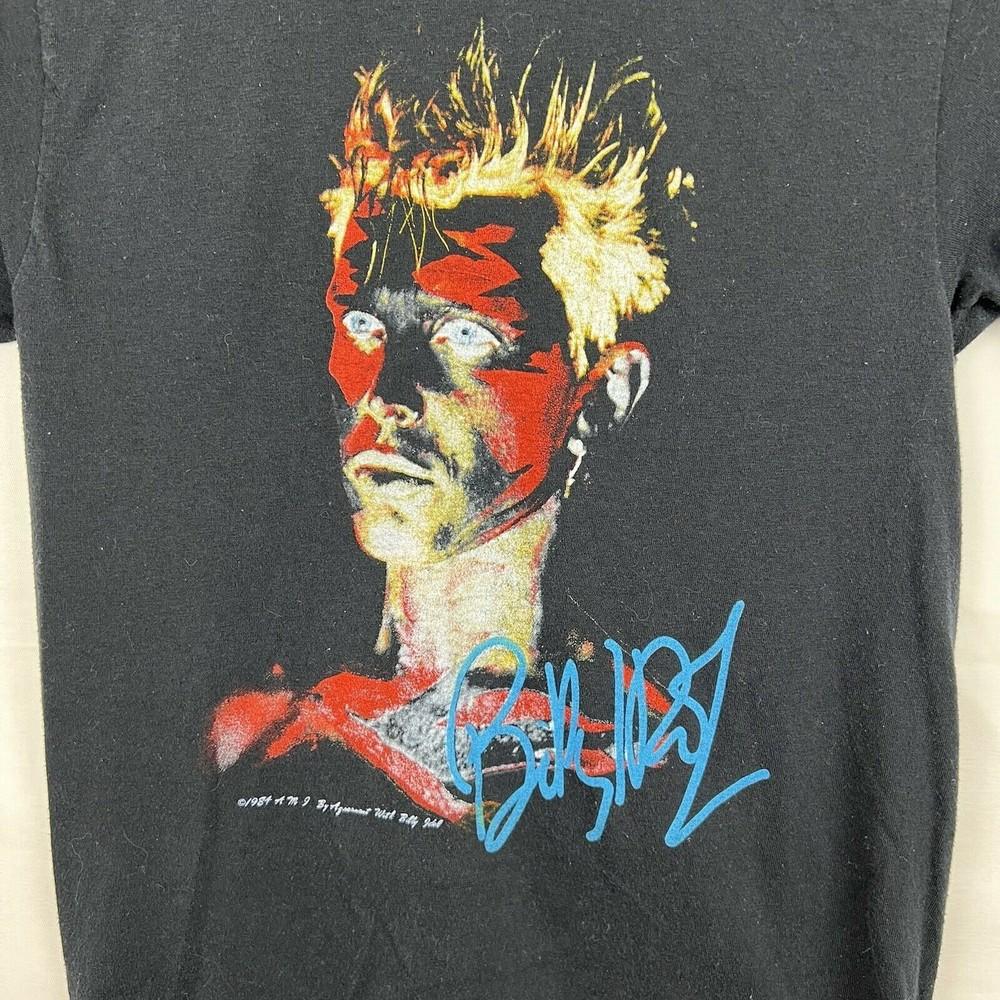 Vintage Billy Idol Rebel Yell Tour Heavy Cotton Black S-4XL Shirt DI100 Unisex T-Shirt XXXXL