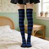 Striped Thigh High Socks Over-the-Knee Socks Thigh Highs for Retro Stretchy Women Colorful Girls Cosplay Lolita