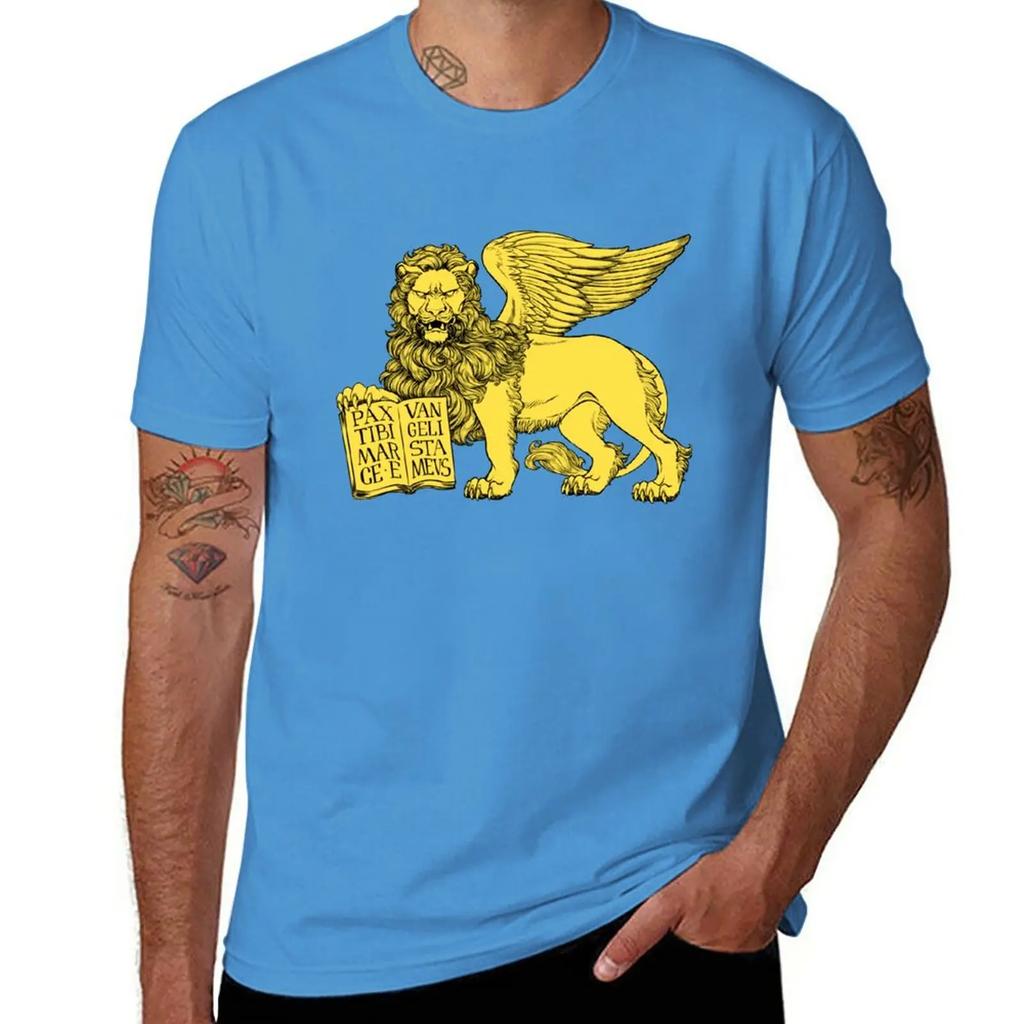 Lion of Venice TShirt aesthetic clothes kawaii clothes graphics anime t shirts for men cotton