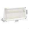 Clear Pencil Case, Pen Bag with Zipper, Transparent Stationery Organizer Holder, Exam