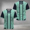 Men's Sports T-shirt for Tennis and Badminton, Loose Casual Short-sleeve T-shirt with Round Neck, Fashionable 3D Printed Gym T-s