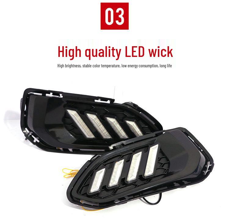 LED Daytime Running & Fog Lights for Honda Fit (2018-2020) - Front Bumper Decorative Modification.
