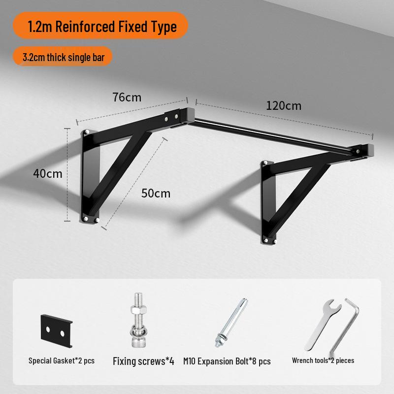 Wall-Mounted Indoor Pull-Up Bar: Fitness Equipment for All Ages