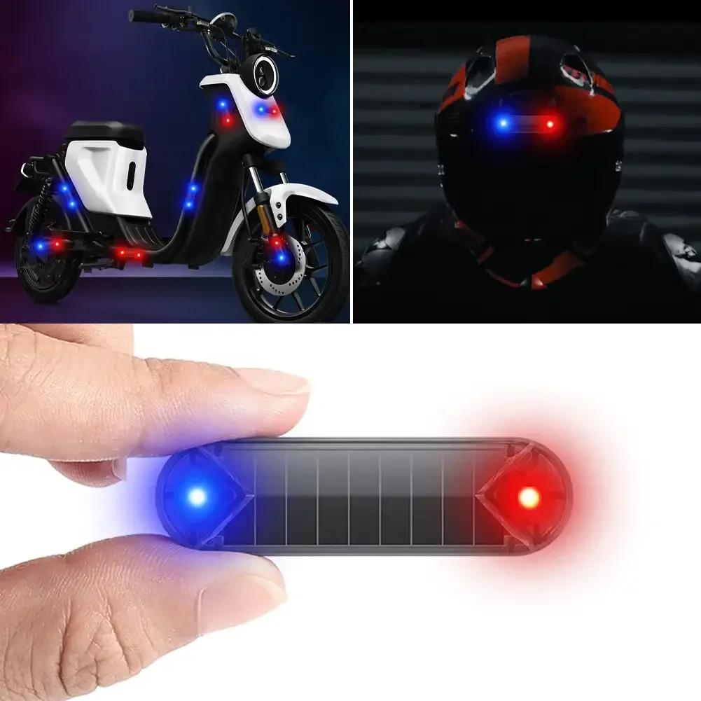 Mini-Warnrückleuchten LED Solarenergie Motorrad-Rückleuchten Kollisionsschutz-Rückleuchte Drohnen-Stroboskoplampe Moto Fahren Amagi