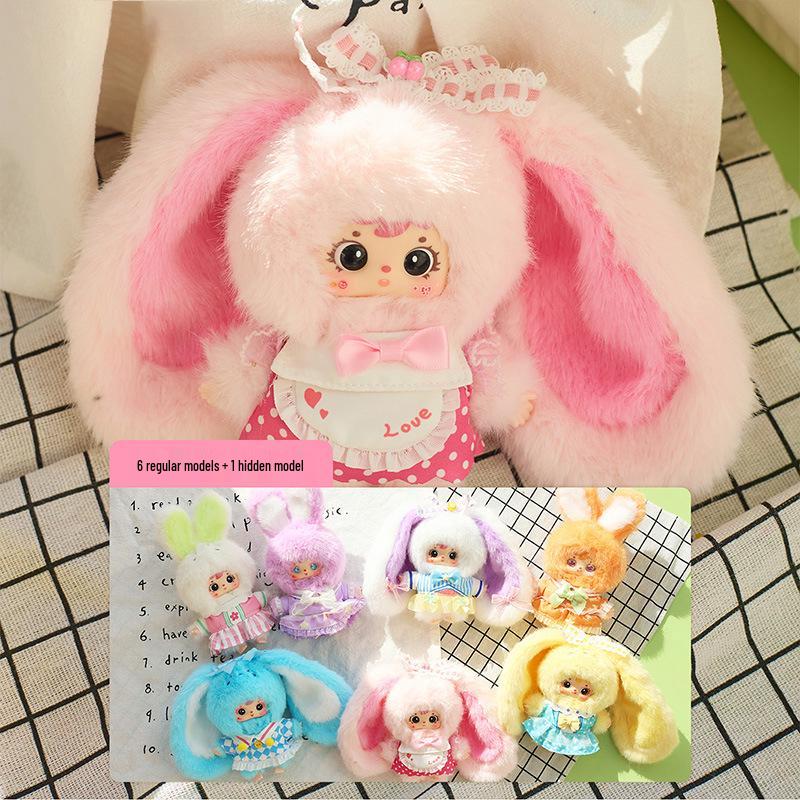 Three Little Hairs Lucky Rabbit Plush - Cute Bedroom Decoration