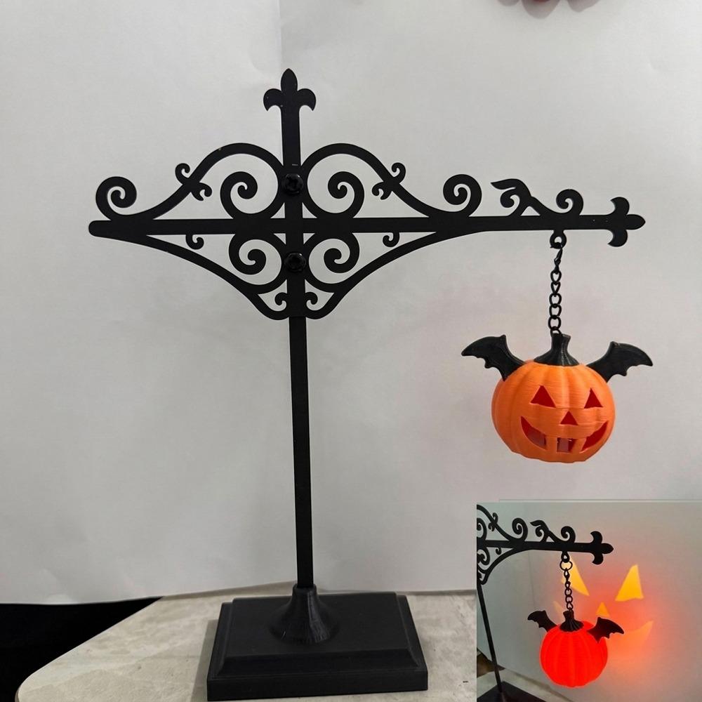 Ghost Pumpkin Bookshelf Lantern Light Warm LED Reading Nook Lamp Nightlight  Bookcase Display