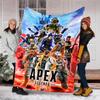 1pc Apex Theme Blanket - Digital Print, Polyester, Cozy for All Seasons, Perfect for Outdoor, and Travel