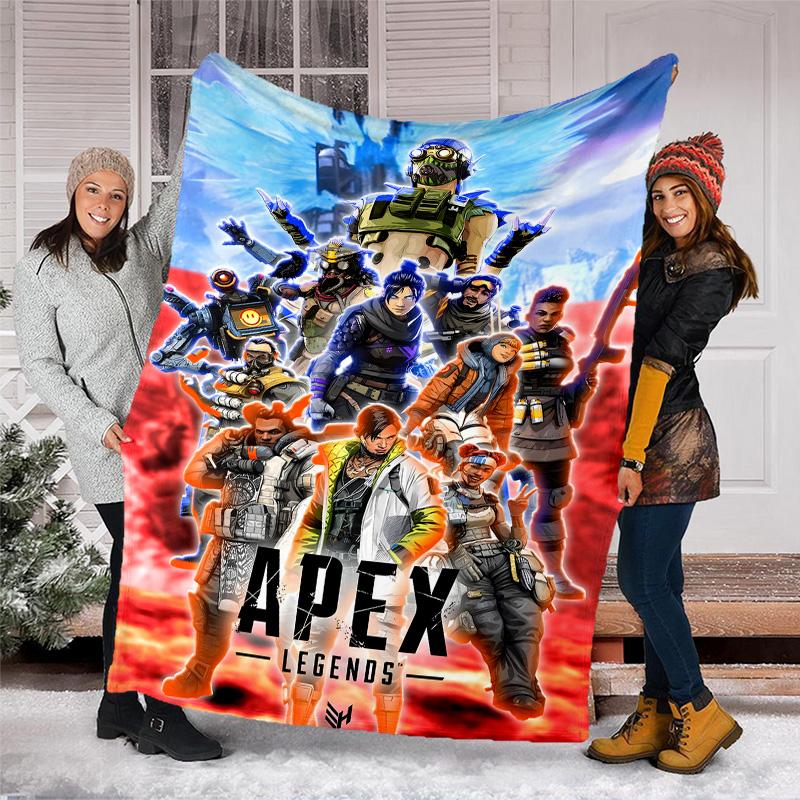 1pc Apex Theme Blanket - Digital Print, Polyester, Cozy for All Seasons, Perfect for Outdoor, and Travel