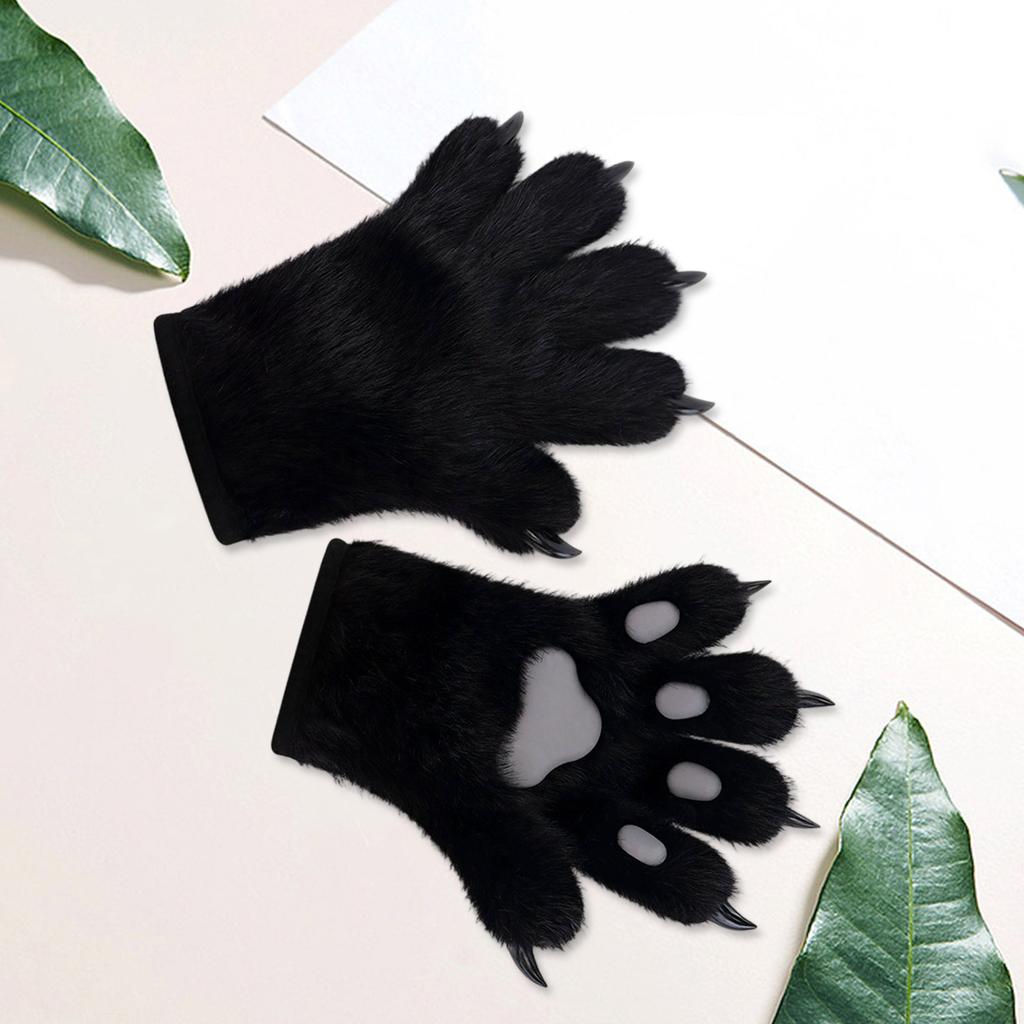 Cosplay Anime Cats Paws Mittens Breathable Design 29x25cm Unisex for Daily Roleplay