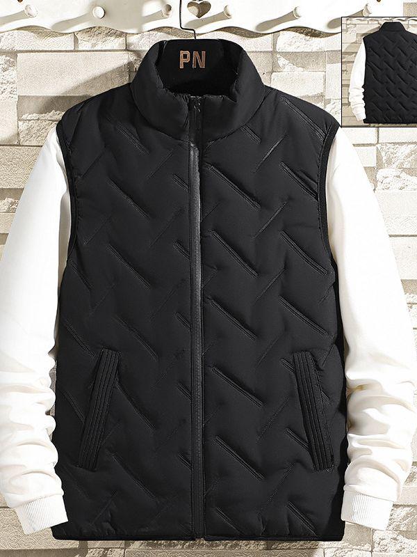 

Мужской модный пуховый хлопковый жилет с воротником-стойкой на осень/зиму XL