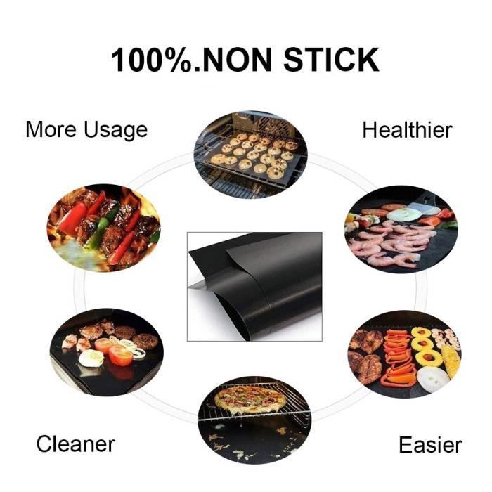 Cooking Mat - BBQ - 5Pcs - Non-stick - Reusable - Easy To Clean