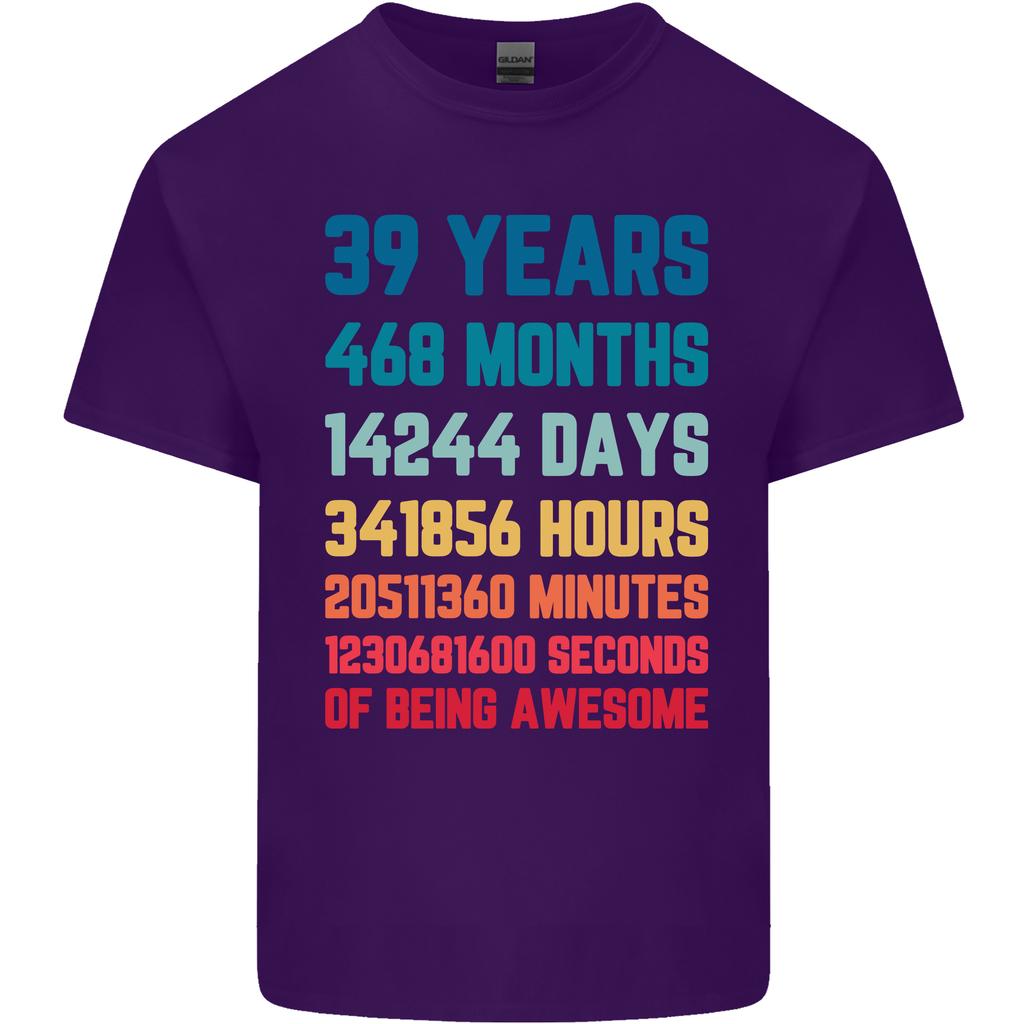 39th Birthday 39 Year Old Unisexs Light Cotton TShirt