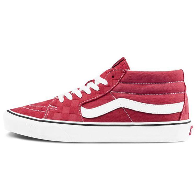 Vans Sk8 Mid Top Skate Shoes Unisex Sneakers Red VN0A3WM3WJ2