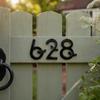 Bee House Number for Outside, Weather-proof Alloy Floating Address Numbers, Metal Number Sign for Door, Mailbox, Wall, Yard