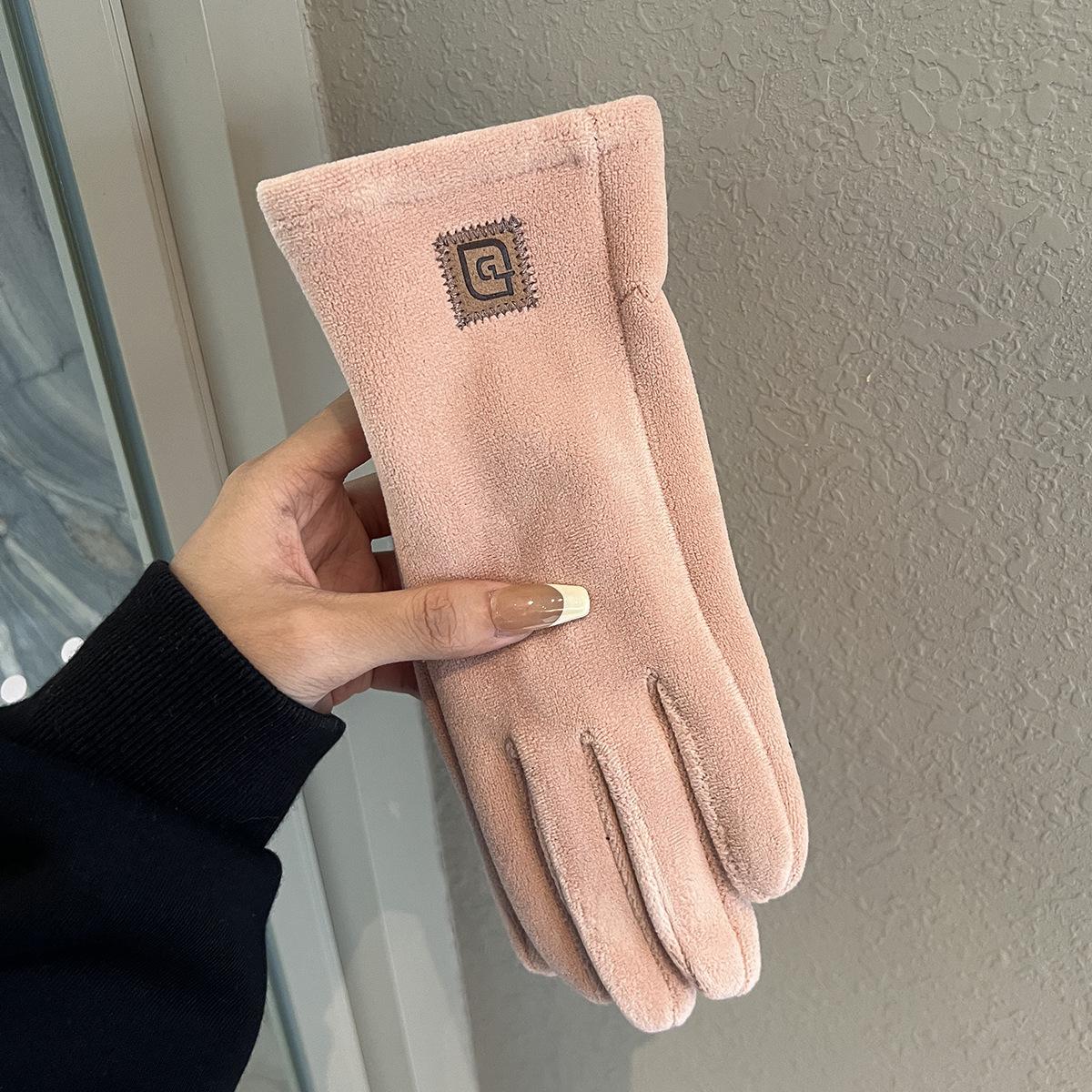 

Новые перчатки для зимы для мужчин и женщин, для пар, плюс бархатные, теплые, ветрозащитные, от холода, для езды, для электровелосипеда, пятипалые, с сенсорным экраном One Size