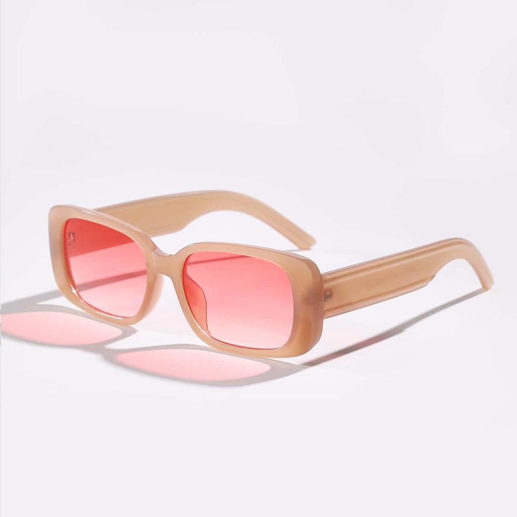 Glasses Ss0053 Square Retro Jelly Transparent Big Face Sunglasses, Men'S Large Square Sunglasses, Women'S