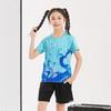 Children's badminton jersey sports suit boys and girls printed table tennis volleyball adult training game jersey wholesale