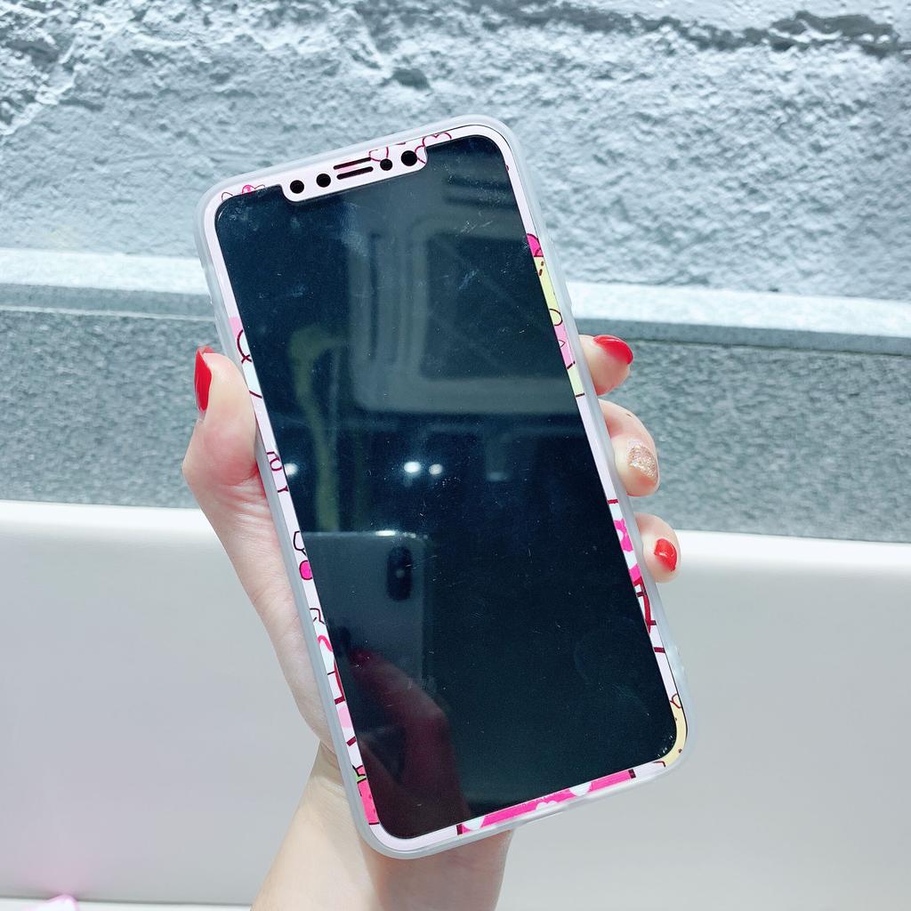 Ochranné sklo na displej pre iPhone 13 12 11 Pro Max 6 6S 7 8 Plus Ochranné sklo pre iPhone X XR XS Max Vzor Hello Kitty