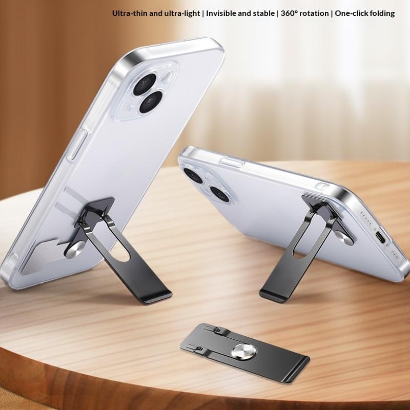 New Premium Ultra-Thin Mobile Phone Holder 360° Rotating Universal Tablet Holder Self-adhesive Foldable Phone Kickstand Desktop