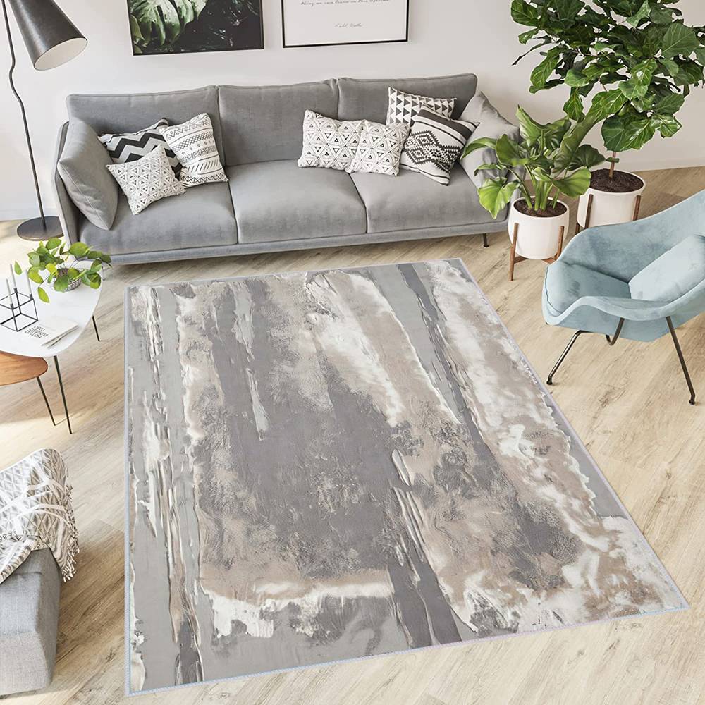 

Eliana Home Washable Printed Carpet LNA0396 50x80 серый