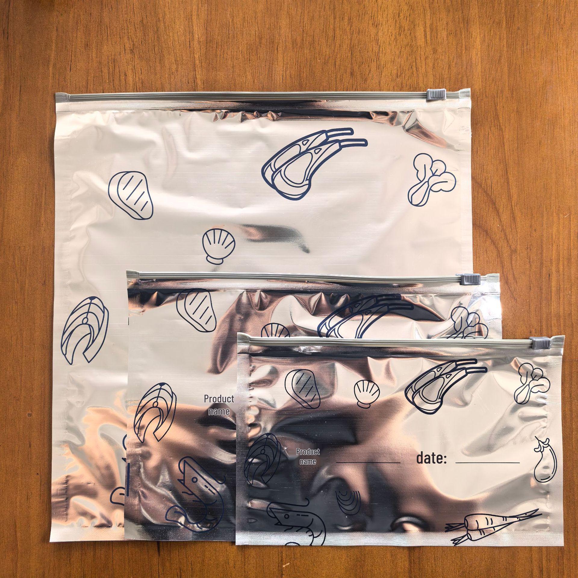 

Утолщенные пакеты из алюминиевой фольги с зиплоком для сохранения свежести и хранения Small Pack of 10