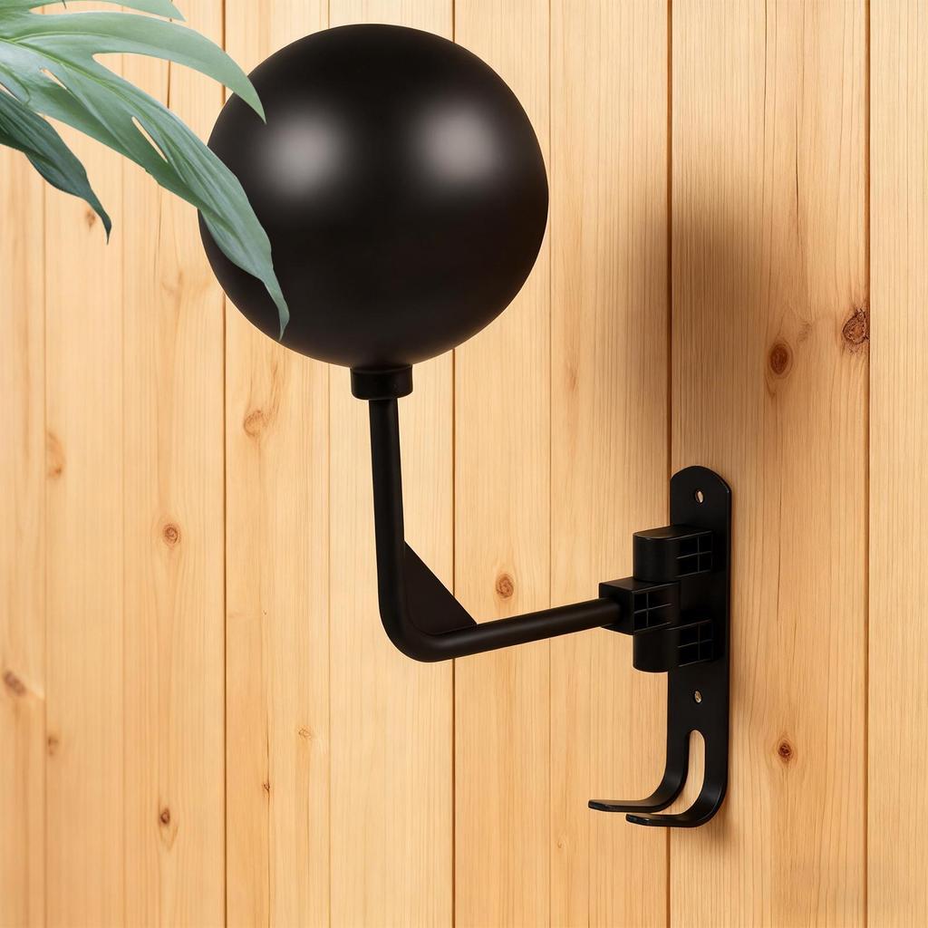 Motorcycle Helmet Holder Adjustable Wall-Mounted Display Hook 180 Degree Rotation Space Saving Wall-Mounted Helmet Mount