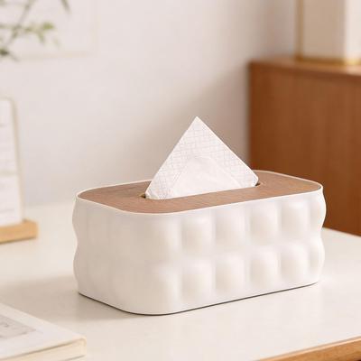 Elegant Tissue Box Organizer Modern Home Decor Rectangular Napkin Holder for Kitchen Vanity Counter