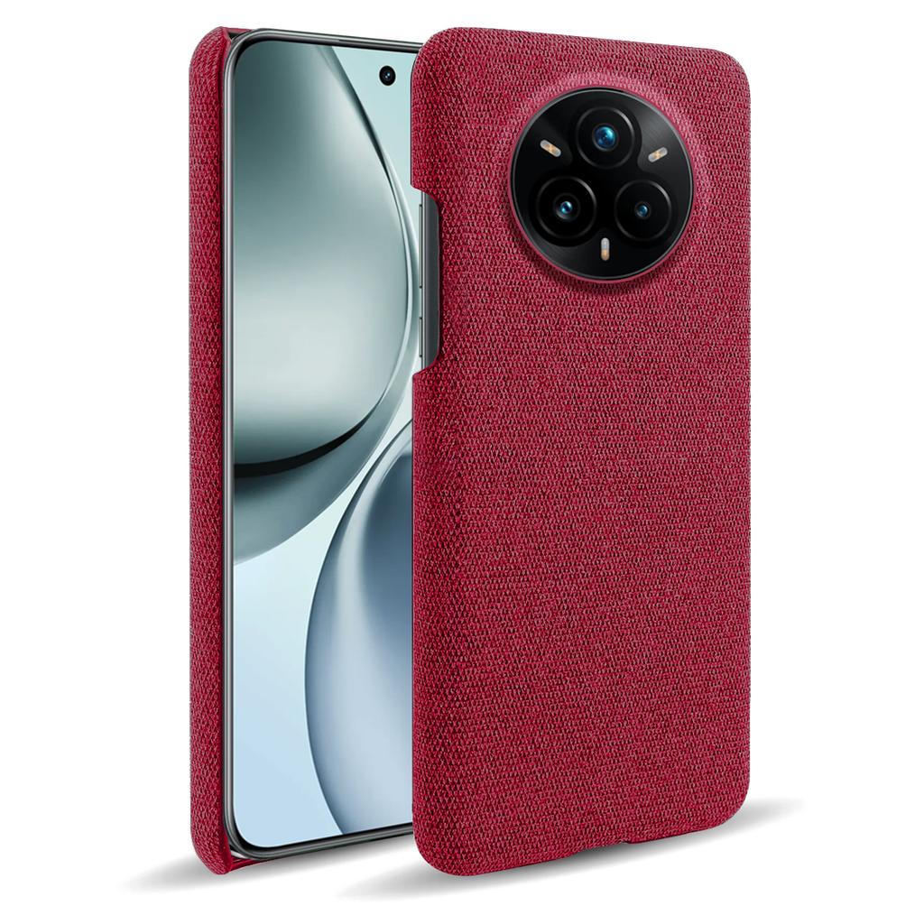 For Realme 14 Pro+ 5G Phone Case Cloth Texture Anti-Scratch Protective PC Back Cover