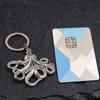 Keychain Pendant Octopus Design Multi-Tentacled Ocean Charm Alloy Key Chain Compact Size Backpack Bag