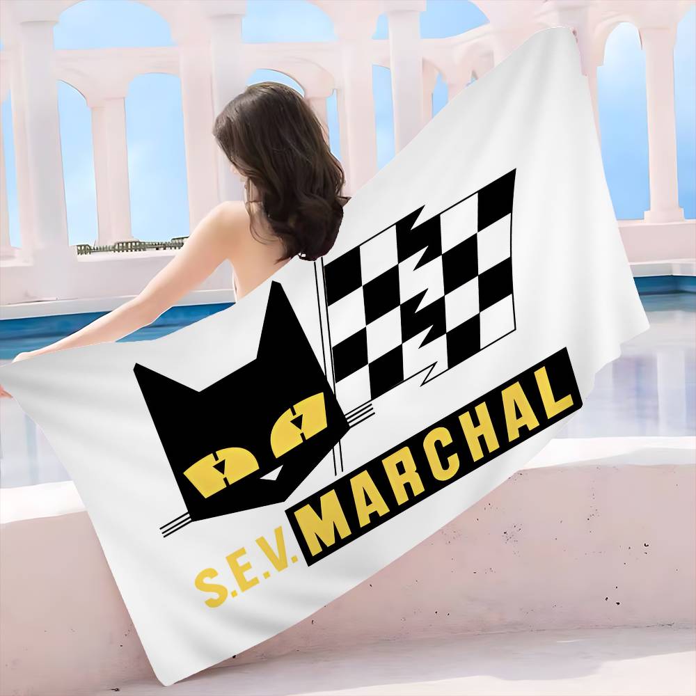 S-E-V M-Marchals Brand Microfiber Printed Beach Towel Mountain Climbing Yoga Beach Swimming Running Absorbent Soft Towel