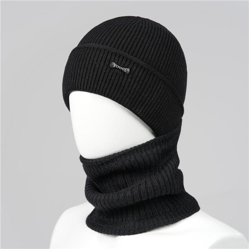 

Зимняя новая бархатная утолщенная холодостойкая теплая шерстяная шапка для верховой езды, ветрозащитная защитная вязаная шапка-шарф, набор из двух предметов average size (hat only)