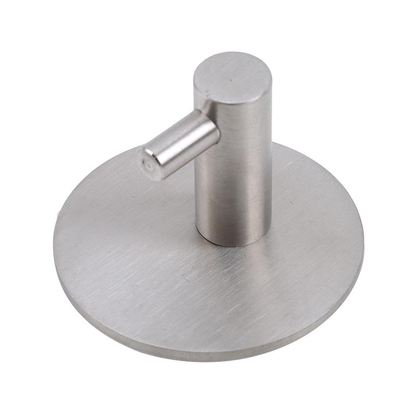 Strong Heavy Duty Adhesive Hooks Stainless Steel Hook Clothes Key Bedroom Bathroom Hanger