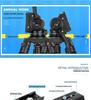 Q880 Aluminum Alloy DSLR Camera Tripod with Hydraulic Pan-Tilt Head for Photography and Videography
