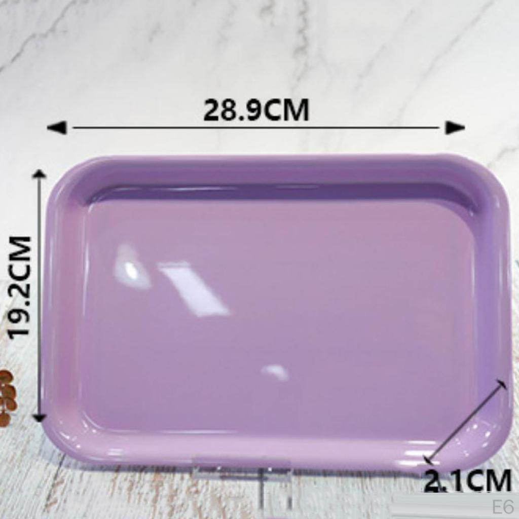 Serving Tray Melamine Plastics Dish Plate Hotel Restaurant Rectangular Platter