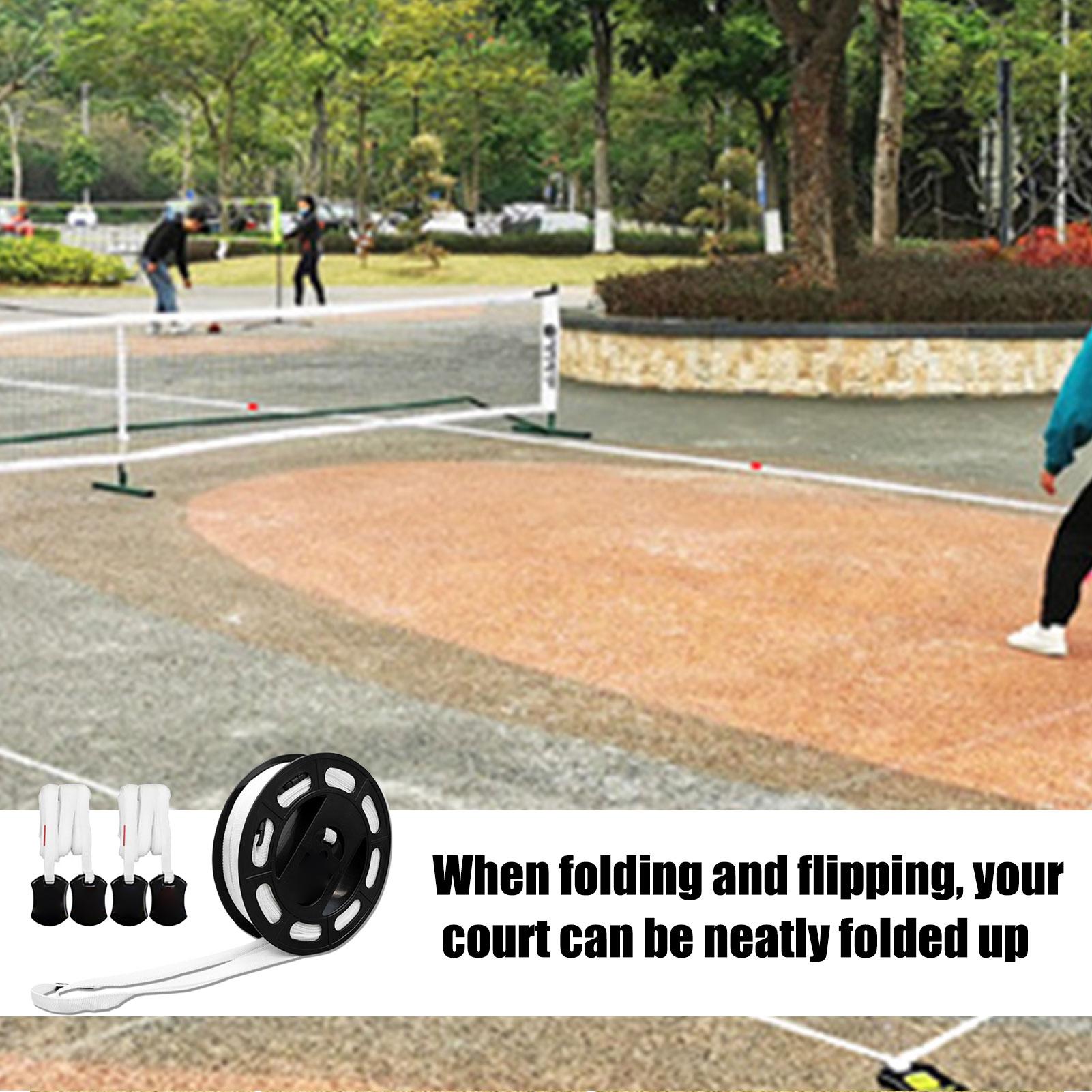 Badminton Court Boundary Lines Tennis Boundary Markers 240x528 Inch Court Training Marker Lines Equipment Tennis Accessories CN