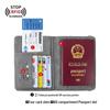 PU Leather RFID Passport Wallet Set with Strap, Card Holders, Ticket Sleeve, and SIM Slot