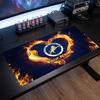Monaco FC Custom Large Mouse Pad, Personalized Name Text Print, Football Logo Non‑Slip Desk Mat Gaming Gift