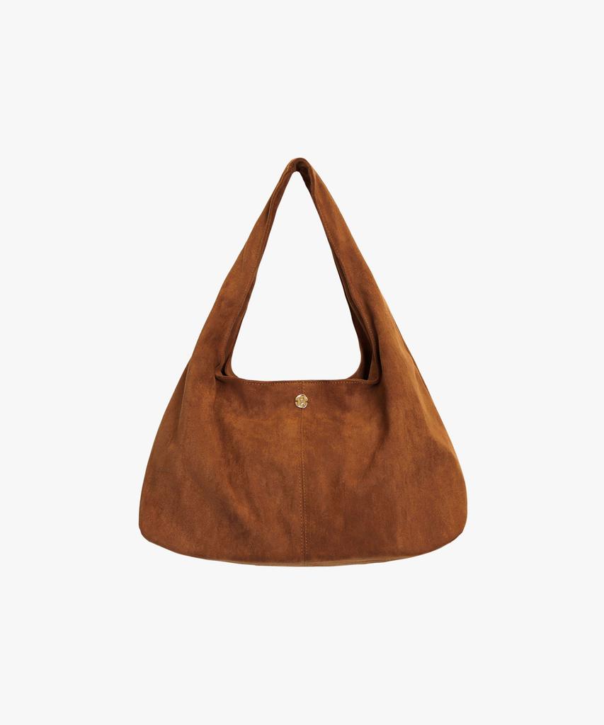 Healiote Suede Supple Shoulder Bag_Camel