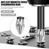 K5 High Magnetic Screwdriver Drill Bit Set Universal Anti-Slip Teeth Phillips Magnetic Electric Screwdriver Set Lengths 25-150mm