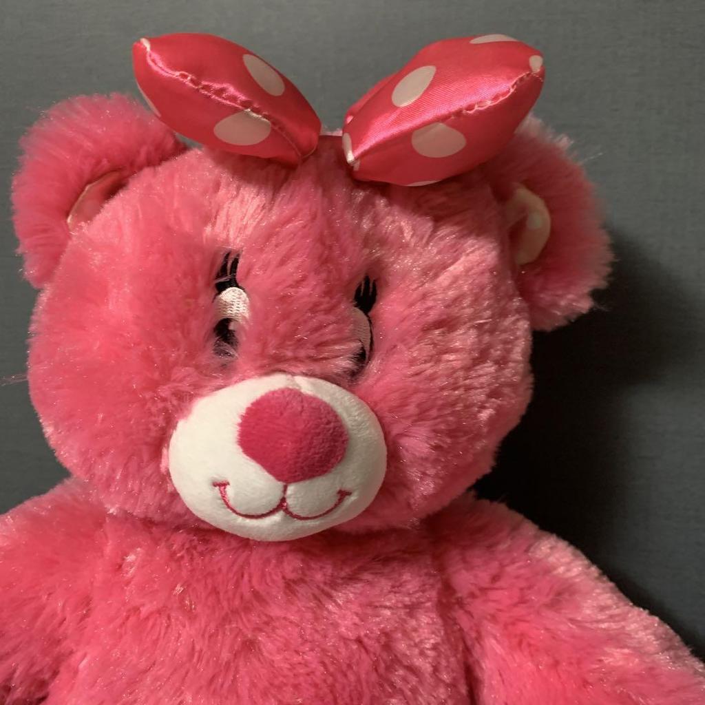 [USED] Build-a-Bear Bear Minnie Mouse Plush Toy Disney Pink Teddy Bear