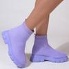 Sports Boots Women's Autumn and Winter New Women's Boots Plus Size One Foot Sock Boots