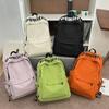 Schoolbag alphabet schoolbag junior high school girls high school students simple backpack women large capacity ins tide niche middle school students 