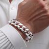 Men' Silver Bracelet THICK Silver 925 Bracelet FULL Pancetka 13mm