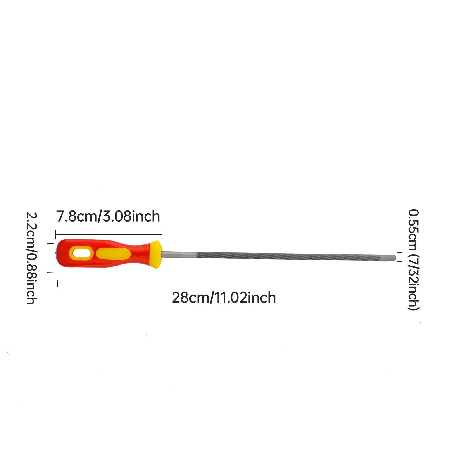 3 stücke 4mm 4,8mm 5,5mm Stahl Kettensäge Kette Polnischen Datei Runde Kettensäge Datei 5.5mm