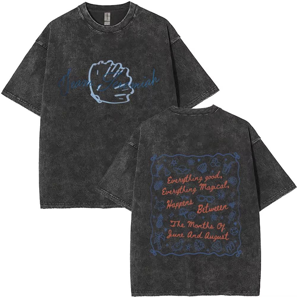 Washed Vintage TV Play The Summer I Turned Pretty Team Jeremiah Cousins Beach Tshirt Mens Women Casual Cotton Crewneck T Shirt