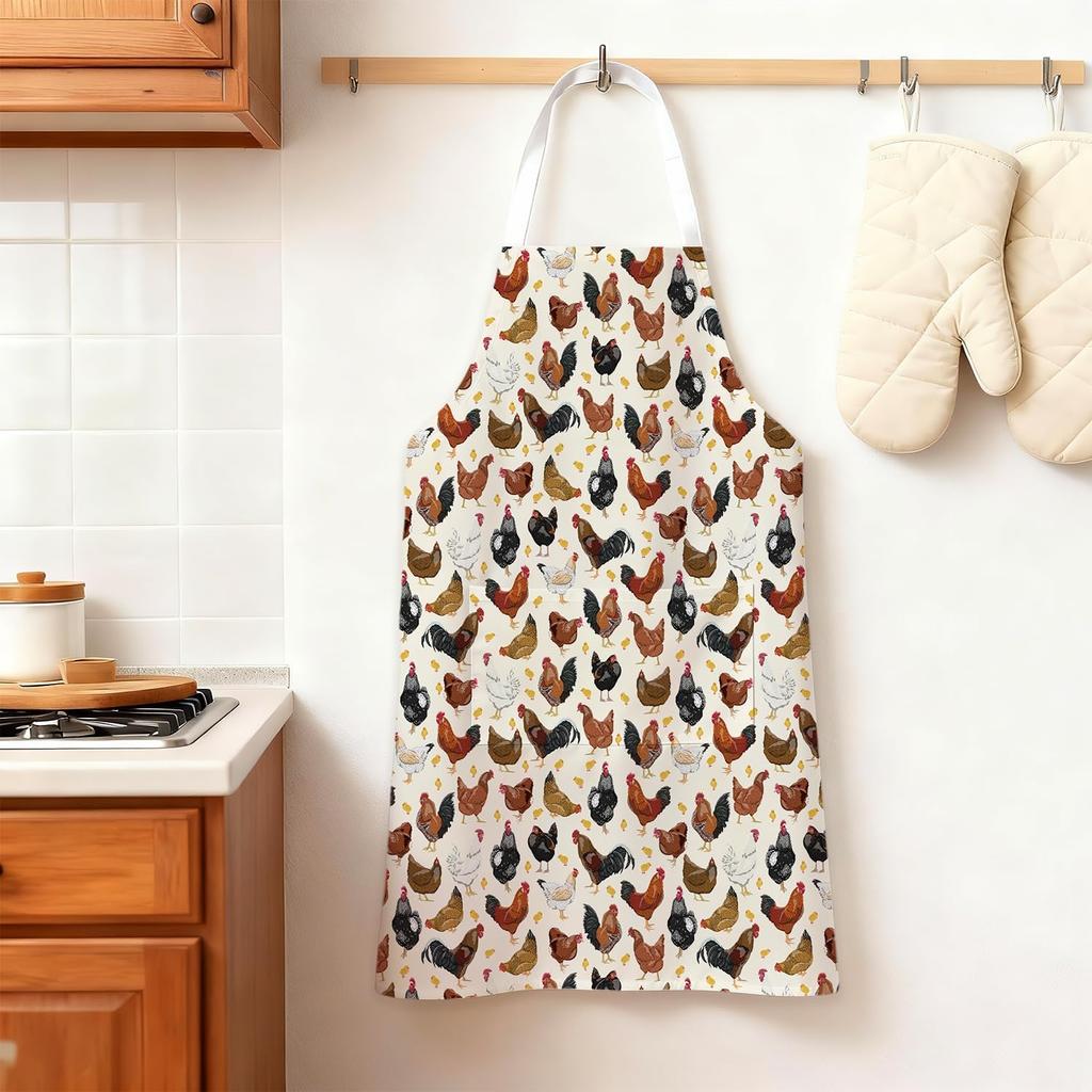 Chicken Aprons For Women With Pockets,Gifts For Mom Grandma Wife