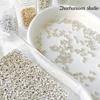 Perline di Rocaille Premium da 3mm Elettrolitiche Oro e Argento per Creazione di Gioielli Fai da Te